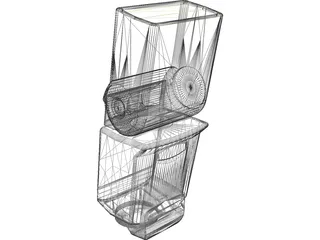 Canon 420 EX Camera Flash 3D Model preview
