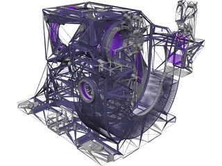Engine Support 3D Model preview