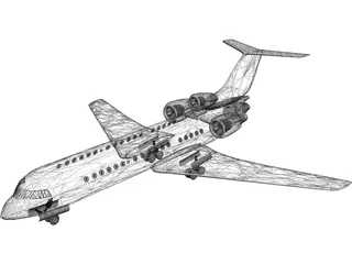 Bombardier Learjet 60 3D Model preview