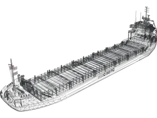 Cargo Ship Wagborg 3D Model preview