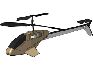 Picco Z RC Helicopter 3D Model preview