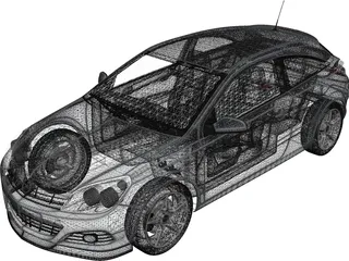 Opel Astra 3D Model preview