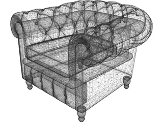 Armchair 3D Model preview
