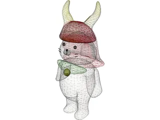 Hikonyan 3D Model preview
