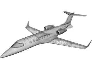 Bombardier Learjet 45 3D Model preview