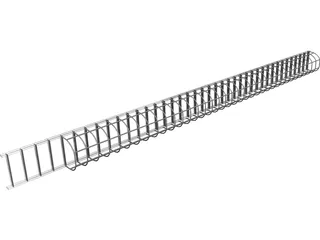 Silo Ladder 3D Model preview