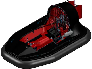 Hovercraft 3D Model preview