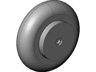 Roller Blade In-Wheel Motor 3D Model preview