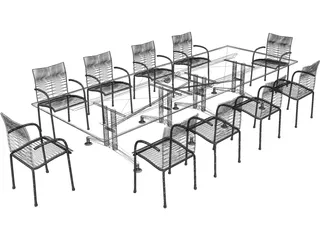 Wilkhahn 440 Meeting Room Table 3D Model preview