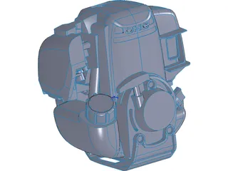 Honda GX270 Engine 3D Model preview