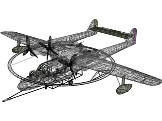 Blohm&Voss BV 138 MS 3D Model preview