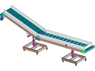 Conveyor Belt 3D Model preview