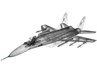 MiG-29A 3D Model preview