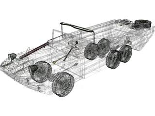 DUKW 3D Model preview
