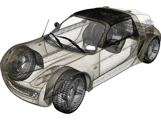 SMART Roadster 3D Model preview