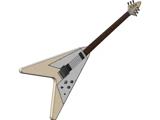 Flying V Guitar 3D Model preview