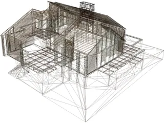 House Building 3D Model preview