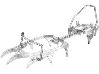 Mountainerin Crampon 3D Model preview