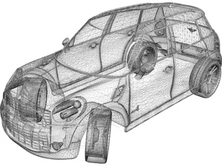 Mini Countryman 3D Model preview