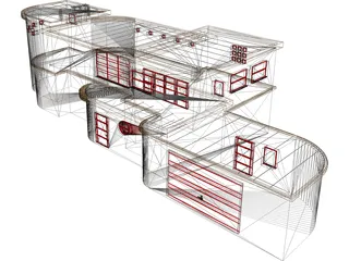 Window House 3D Model preview