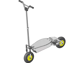 Scooter Electric 3D Model preview