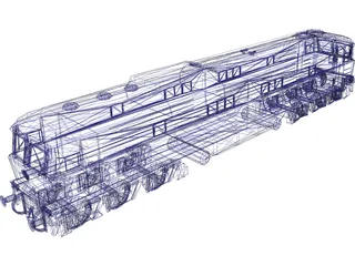 BR232 Locomotive 3D Model preview