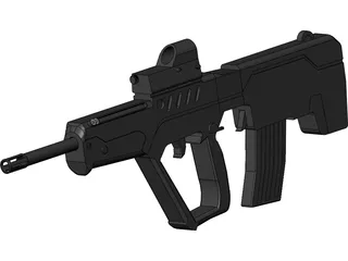 IMI Tavor TAR-21 3D Model preview