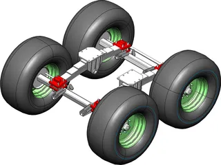 Suspension Rear 3D Model preview