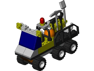 LEGO 6565 Construction Crew Utility Truck 3D Model preview