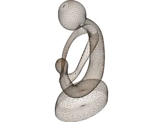 Abstract Sculpture Statue 3D Model preview