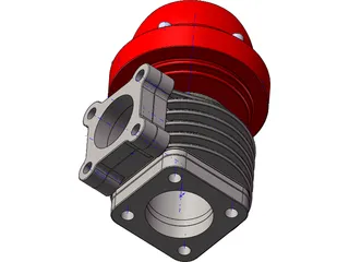 Wastegate 45mm 3D Model preview