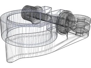Bicycle Seat Clamp 3D Model preview