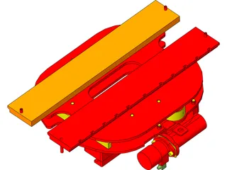 Forklift Rotator Attachment 3D Model preview