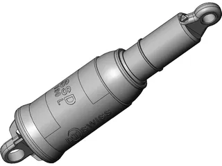 DT Swiss MTB Shock Rear Damper 3D Model preview