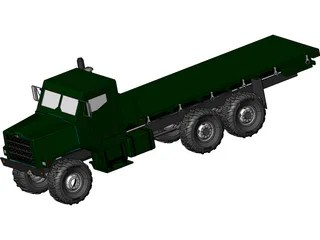 OshKosh MTVR MK27 Military 3-Axle Truck 3D Model preview
