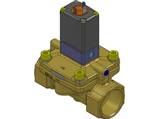 Burket Solenoid Valve 5281 1 1/4 inch 3D Model preview
