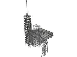 Shuttle Launch Gantry 3D Model preview