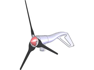 Air-X 400 Watt Windmill 3D Model preview