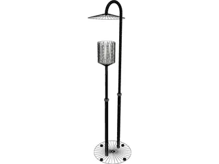 Rudy Mihu Corner Lamp 3D Model preview