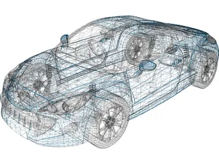 Peugeot RCZ (2010) 3D Model preview