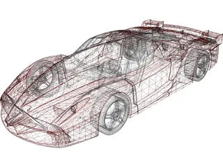 Ferrari FXX 3D Model preview