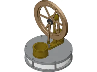 Stirling Engine 3D Model preview