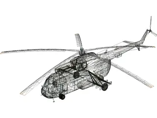 Mil Mi-8 Hip 3D Model preview