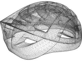 Helmet Bicycle 3D Model preview