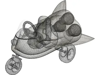 Rocket Trike 3D Model preview