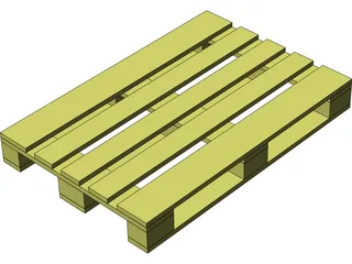 Europallet 3D Model preview