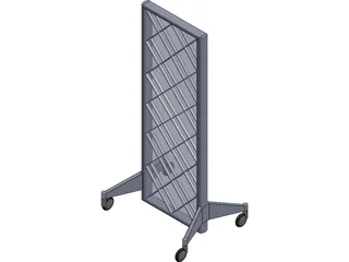 POP Display with Wheels 3D Model preview