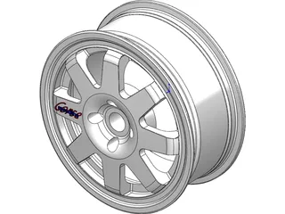 Wheel Speedline Corse 3D Model preview
