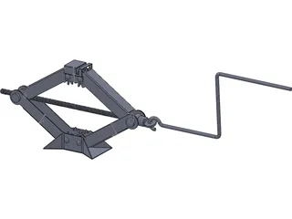 Scissor Car Jack 3D Model preview