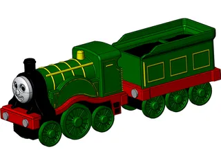 Thomas Locomotive 3D Model preview